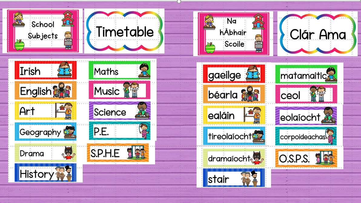 Mash Infants School Subjects English And Irish mash-infants-school-subjects-english-and-irish